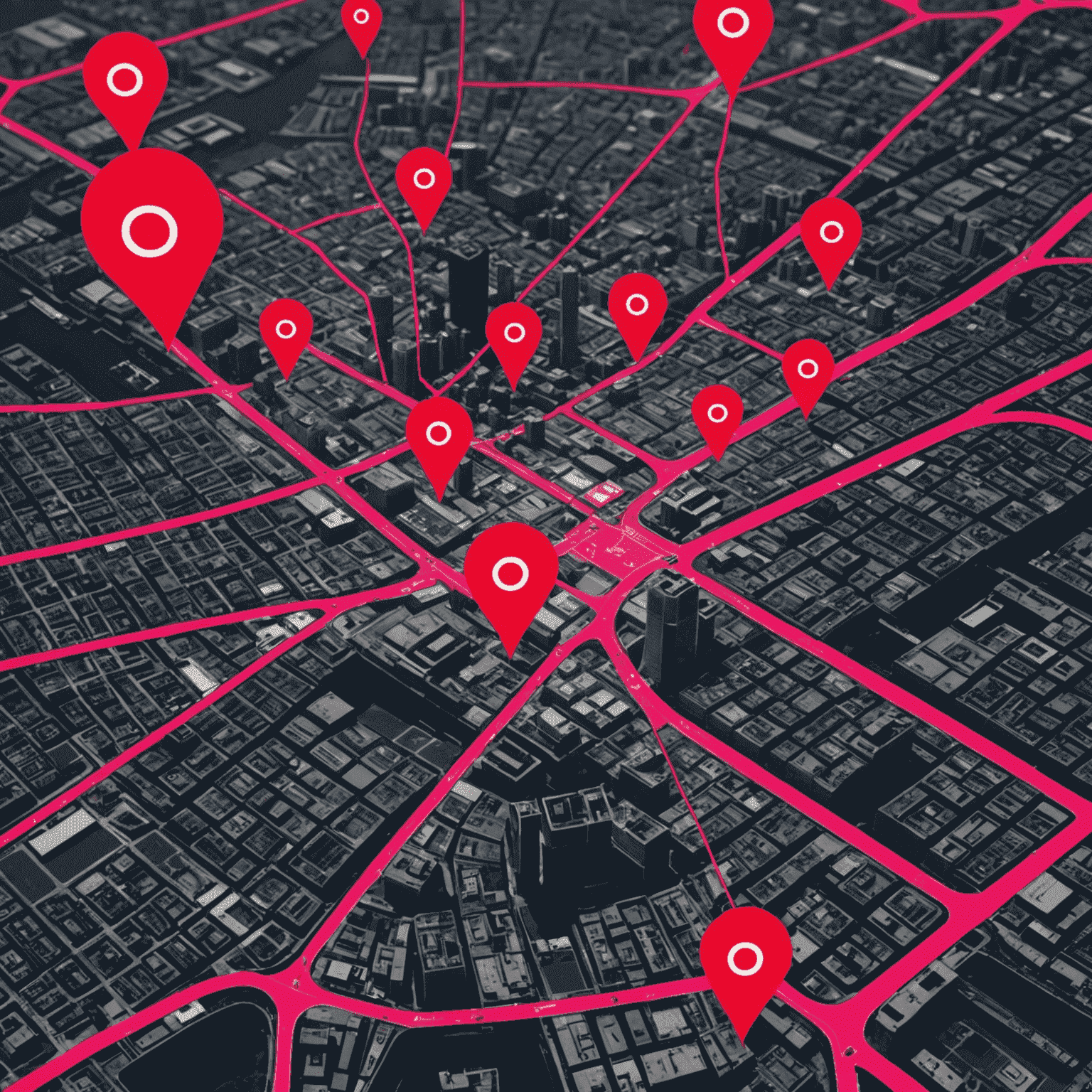 A map showing Etisal's expanded 5G coverage across multiple cities, with red signal towers and pink coverage areas