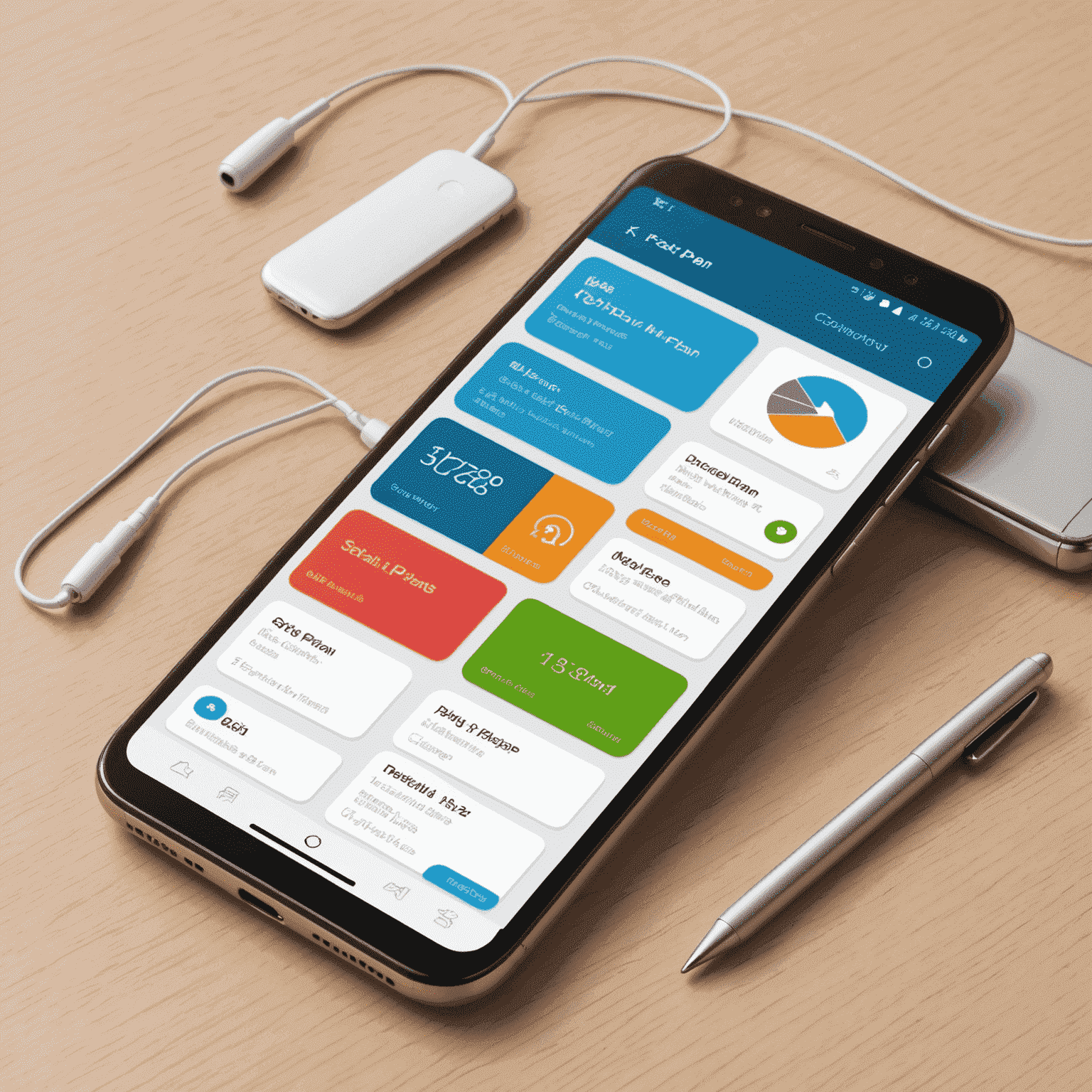 A smartphone displaying various mobile plan options, including data, calls, and text packages